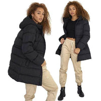 Ladies Brave Soul Dominica Long Padded Jacket-5