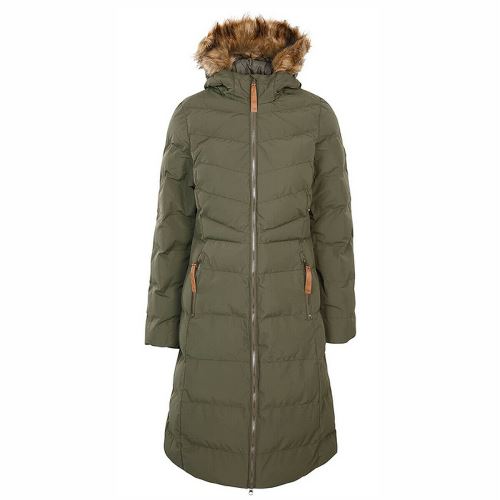 Ladies Trespass Audrey Padded Long Length Jacket-4