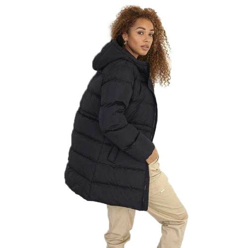 Ladies Brave Soul Dominica Long Padded Jacket-2