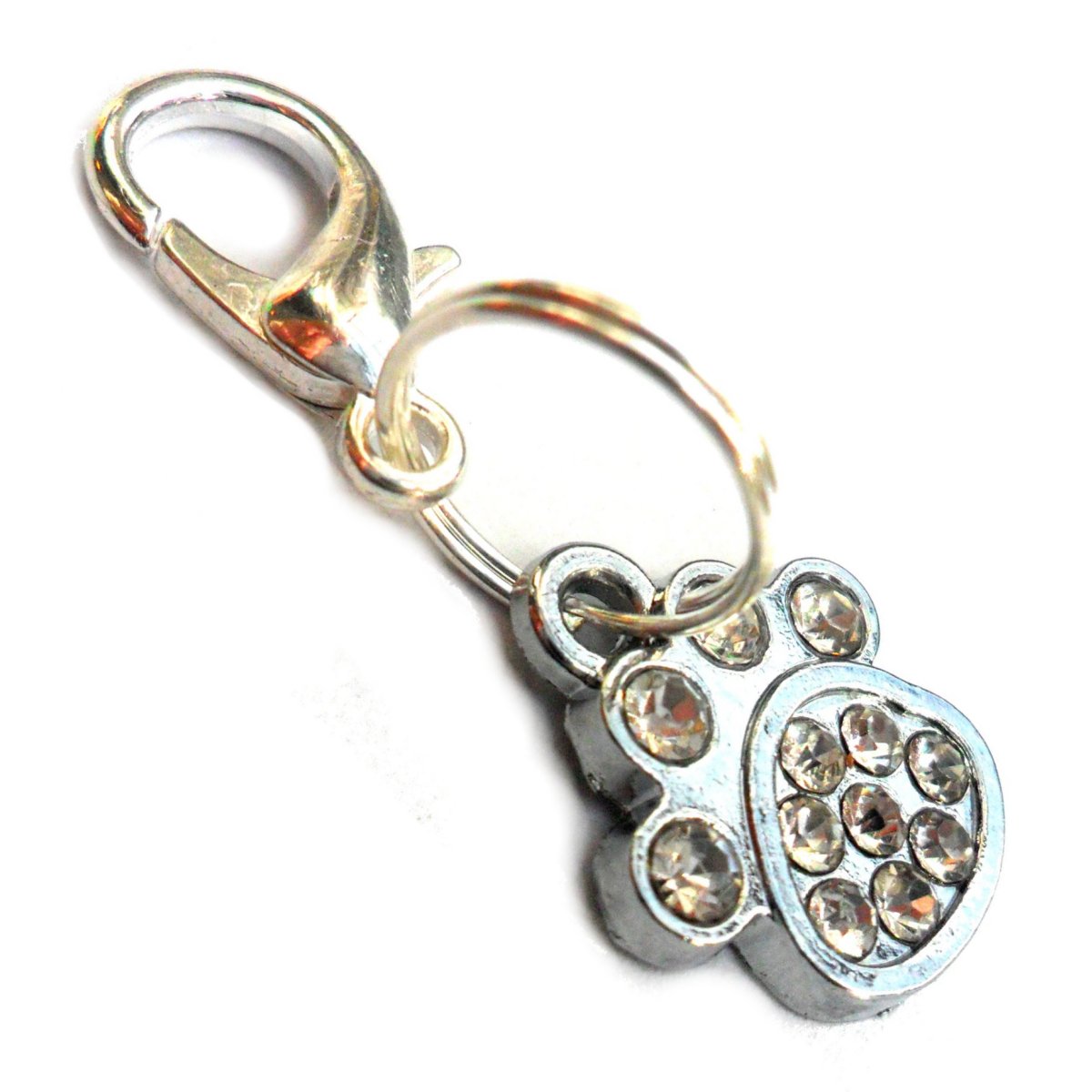 Small Rhinestone Paw Charms-0