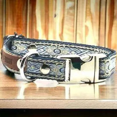 Engraved Cotton Dog Collar for Small Breeds-0