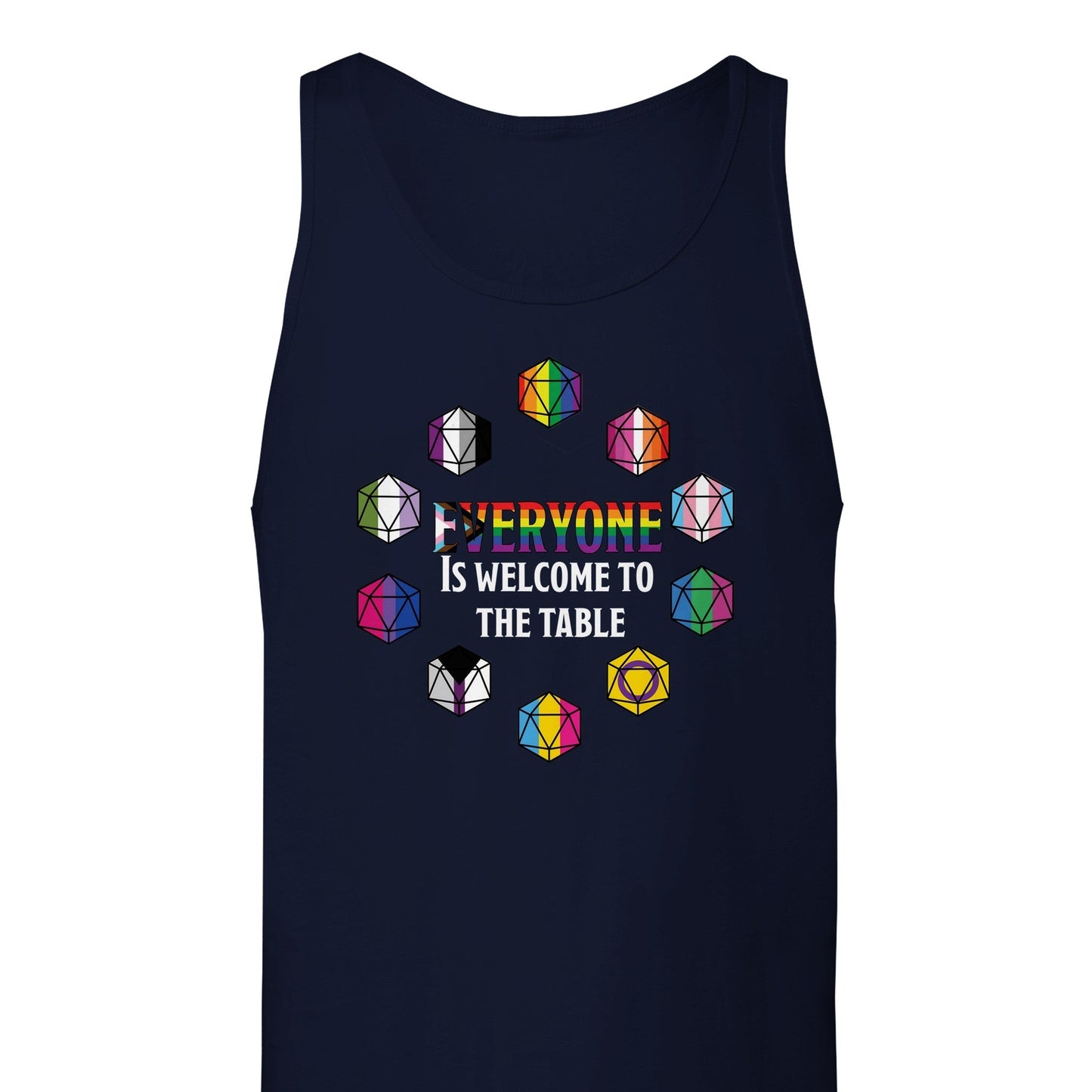 "Everyone is welcome to the Table" Pride Unisex Tank Top-2