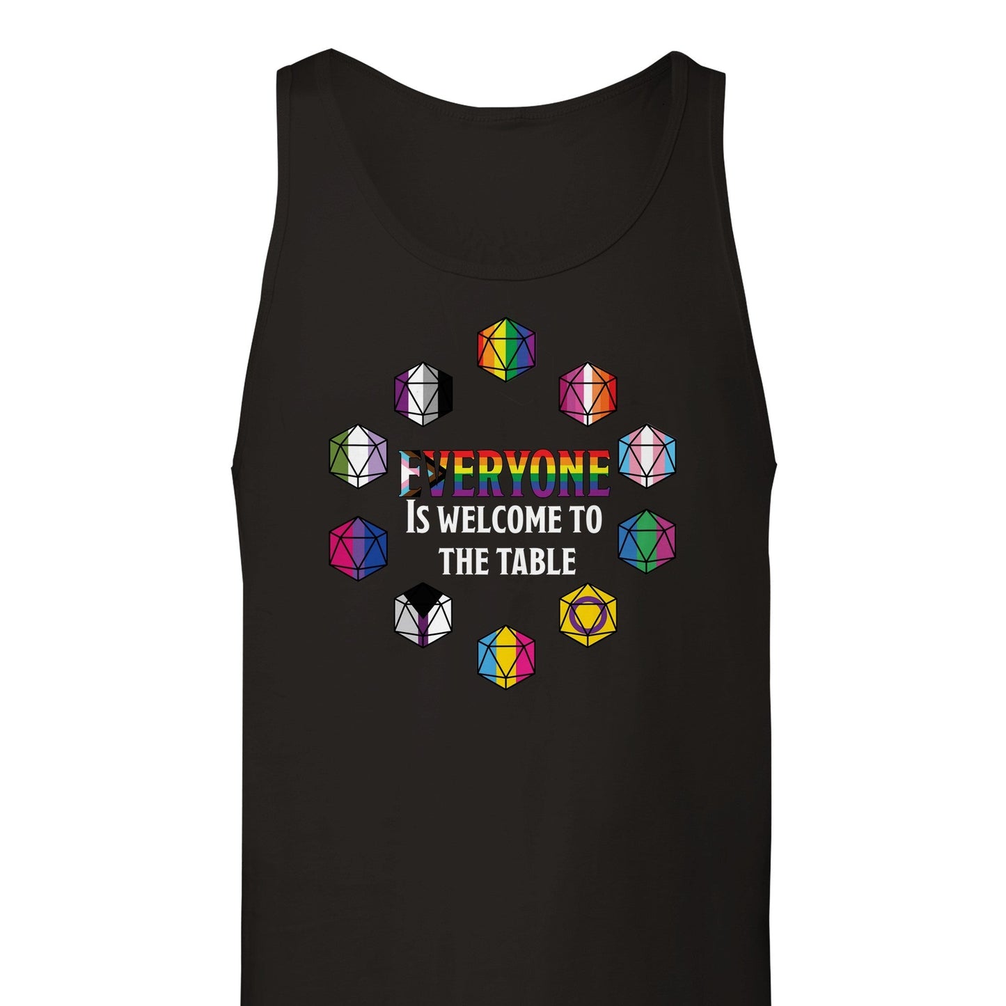 "Everyone is welcome to the Table" Pride Unisex Tank Top-1