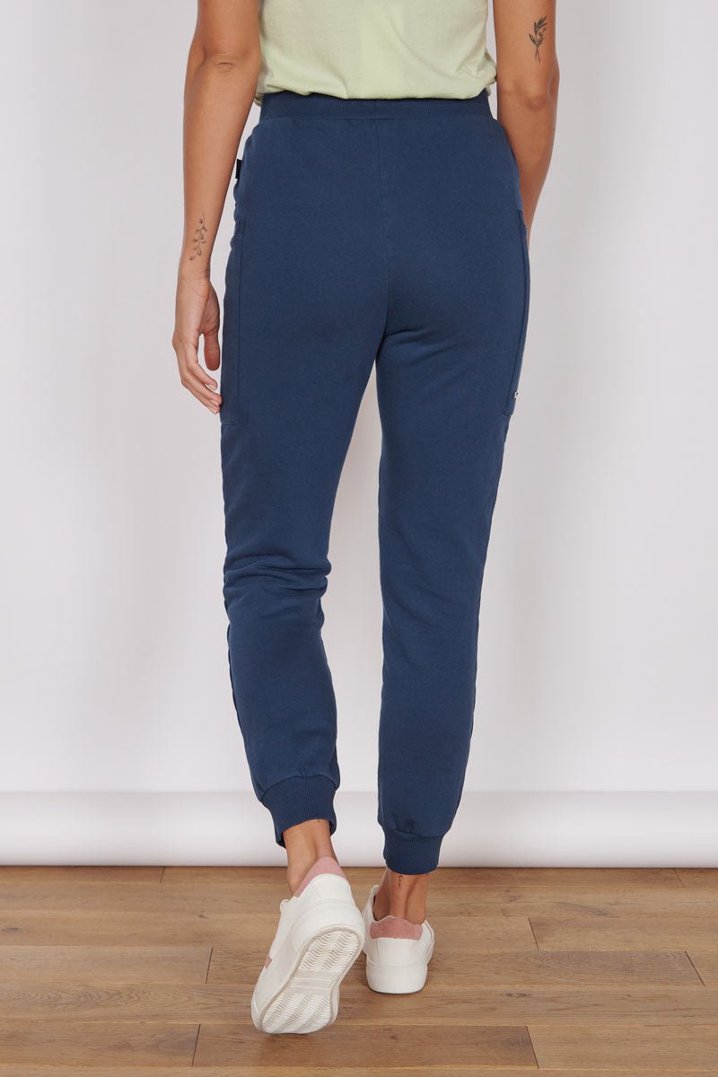 OIivia Navy Loungewear Cuffed Hem Joggers-3