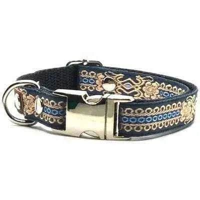 "Personalised Hand Made Chic Cotton Collar for Small Breeds"-1