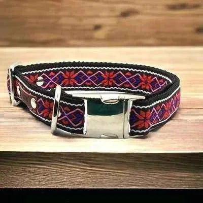 Personalised Large Breed Cotton Dog Collar-0